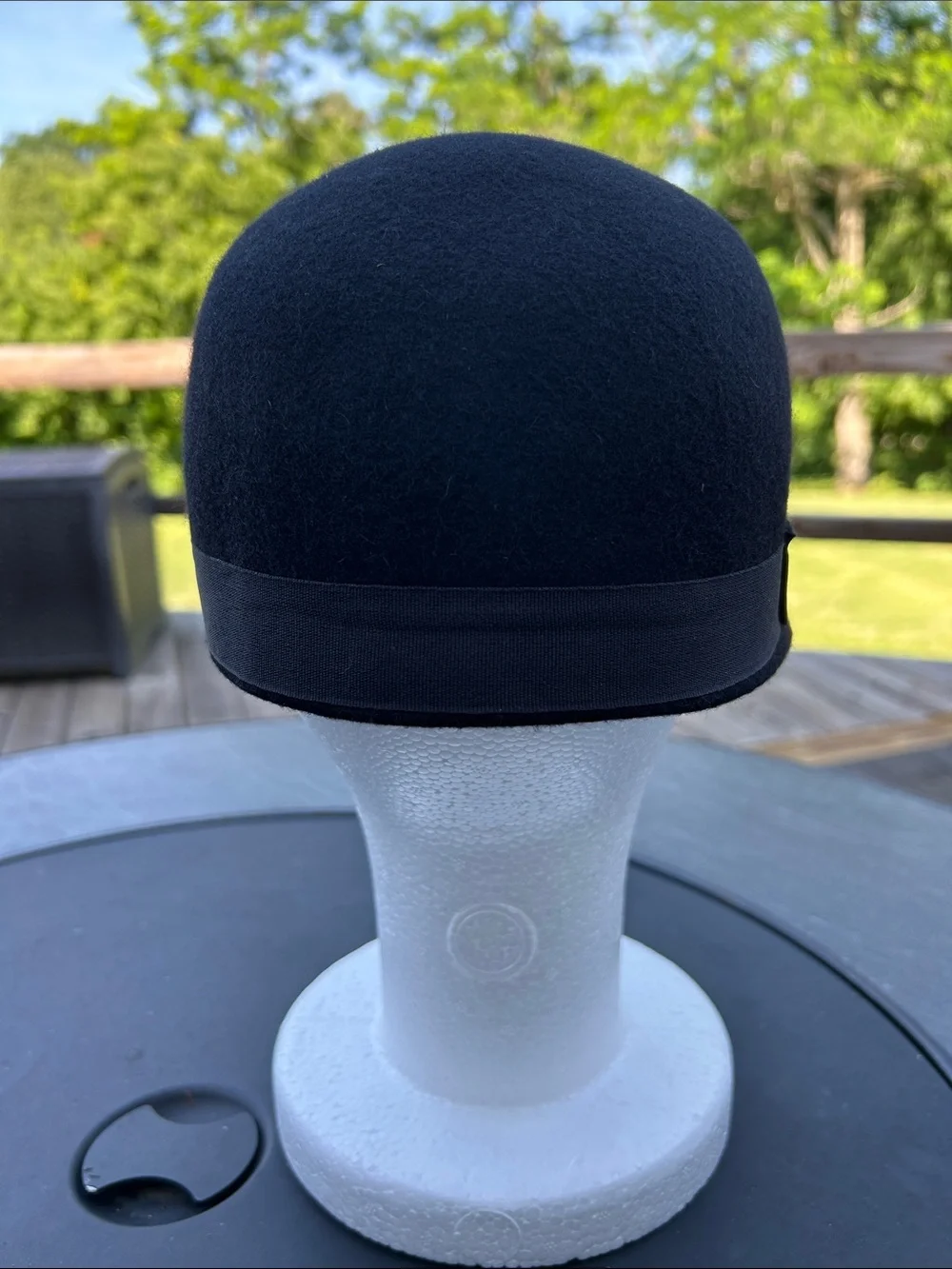 Target Black Wool Bow Cloche Hat